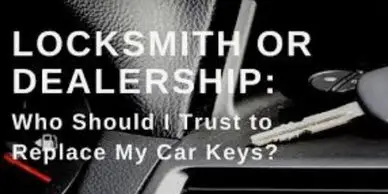 Locksmith for replacement car keys